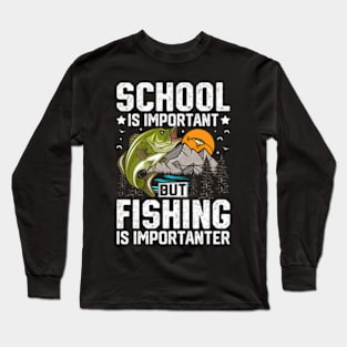 Fishing School Bass Fish Fisher Long Sleeve T-Shirt